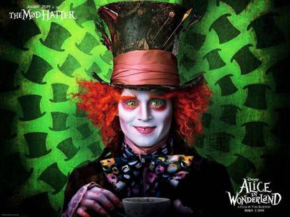 Movie Alice In Wonderland (2010) Johnny Depp Poster POSTER PRINT ON 36X24 INCHES Photographic Paper