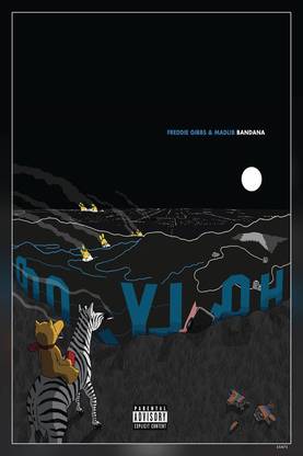 Freddie Gibbs Madlib Bandana Matte Finish Poster P-15471 Paper Print