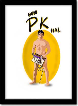 PK Movie Amir Khan Painted Framed Poster For Room Office Home Decor Wall Painting Wallpaper Gift Item Paper Print