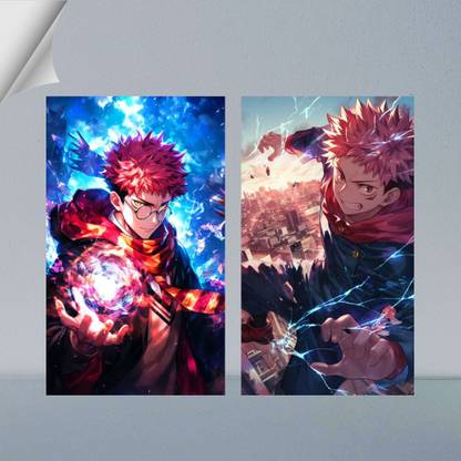 VIRGIN ARTS | YUJI ITADORI ( DIGITAL ART ) - (71) | FROM JUJUTSU KAISEN | ANIME | 300 GSM A4 FRAMED POSTER FOR WALL Photographic Paper