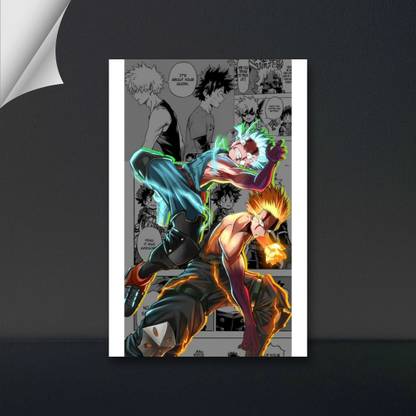 VIRGIN ARTS | DEKU | IZUKU MIDORIYA | BAKUGO| MY HERO ACADEMIA | ANIME | 300 GSM A4 FRAMED POSTER Photographic Paper
