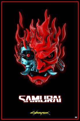 Cyberpunk 2077 Samurai Poster 12 x 18 inch 300 GSM Paper Print