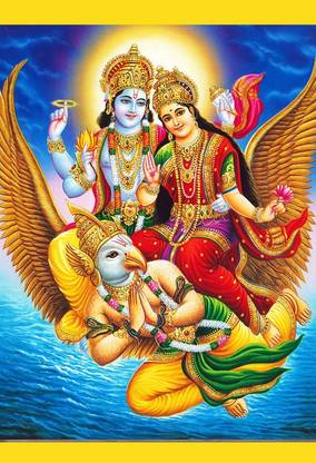 Poster Laxmi Narayan Ji Photo sl-13177 (LARGE Poster, 36x24 Inches, Banner Media, Multicolor) Fine Art Print
