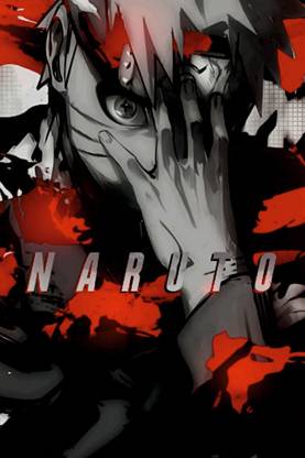 Animated NARUTO Poster on 300gsm US Imported Paper With Gloss Lamination (Unframed) With Double Side Tape Poster covered with extra layer by WK Photographic Paper