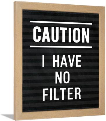 Chaka Chaundh - Sarcastic Quotes Wall Frames - Funny Quotes Wall Frames – Unique Wall Décor Poster for Teen Room - Funny Poster for Student Room Paper Print