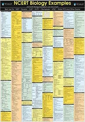 NCERT Biology Chart | 25 x 36 inch | LAMINATED | 2022 Edition Canvas Art