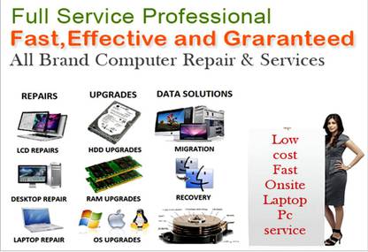 Poster Laptop & Desktop Repair For Shop sl-9883 (Wall Poster, 13x19 Inch, Matte Paper, Multicolor) Fine Art Print