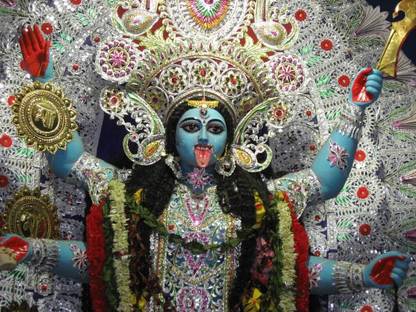Maa Kali ON FINE ART PAPER HD QUALITY WALLPAPER POSTER Fine Art Print