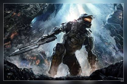 Halo Master Chief Halo Master Chief Collection Fantasy Video Game Matte Finish Poster P-14314 Paper Print
