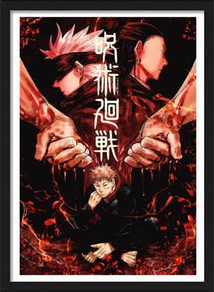 Yuji Itadori x Gojo Satoru x Suguru Geto | Jujutsu Kaisen | Anime Framed Poster Paper Print