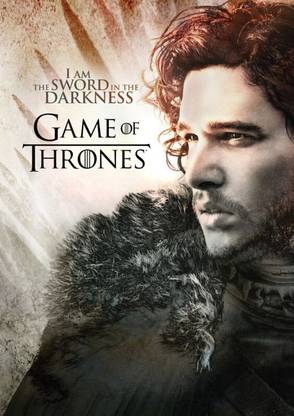 Poster Game Of Thrones Jon Snow Wall Poster sl-8214 (Wall Poster, 13x19 Inches, Matte Paper, Multicolor) Fine Art Print