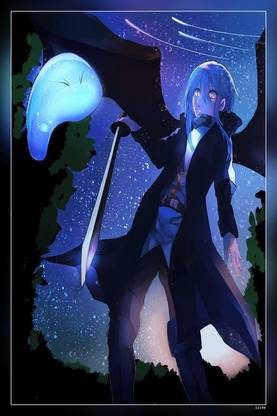 Hd Rimuru Tempest Badass Slime Matte Finish Poster Paper Print