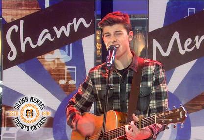 Poster Shawn Mendes sl-13719 (LARGE Poster, 36x24 Inches, Banner Media, Multicolor) Fine Art Print