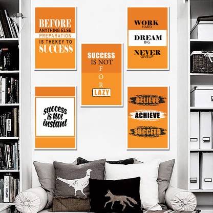 (5 pec) Quotes WALL POSTER Paper Print