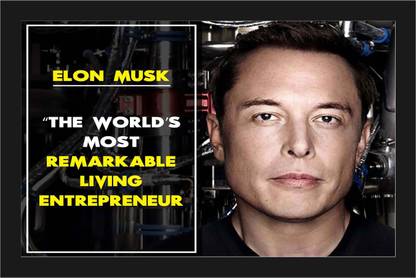 Elon Musk Motivational Poster with A4 Size Frame F-46 Paper Print ...