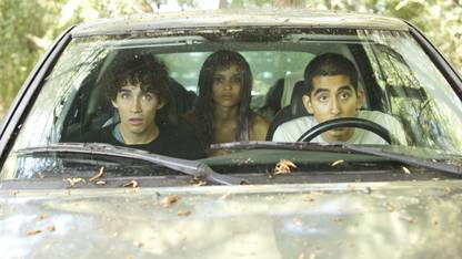 Poster The Road Within Robert Sheehan Dev Patel Zoe Kravitz sl-18247 (Large Poster, 36x24 Inches, Banner Media) Fine Art Print