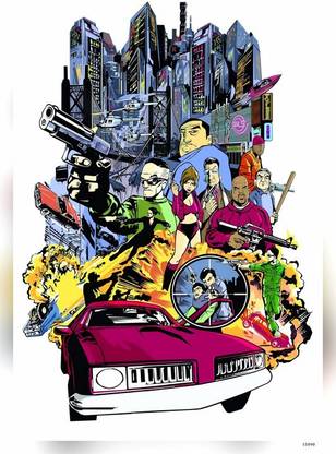 Grand Theft Auto Gta Iii Liberty City Matte Finish Poster P-15090 Paper Print