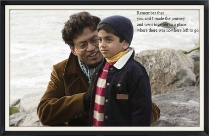 Irrfan Khan Tribute to Legendary Actor The Namesake Movie Poster Frame High Print Quality Photographic Paper