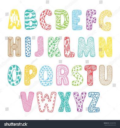 Abcd alphabet chart Poster Multicolor Photo Paper Print Poster Photographic Paper