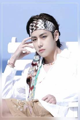 Kim Taehyung Poster 12 X 18 Inch (Multicolor) Paper Print