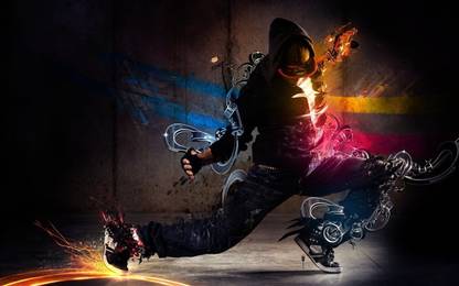 dance background poster on LARGE PRINT 36X24 INCHES Photographic Paper