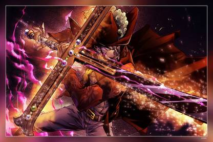 One Piece Dracule Mihawk Matte Finish Poster P-15500 Paper Print
