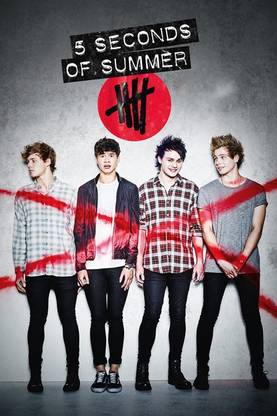 Poster 5 Seconds Of Summer sl11543 (Large Poster, 36x24 Inches, Banner Media, Multicolor) Fine Art Print