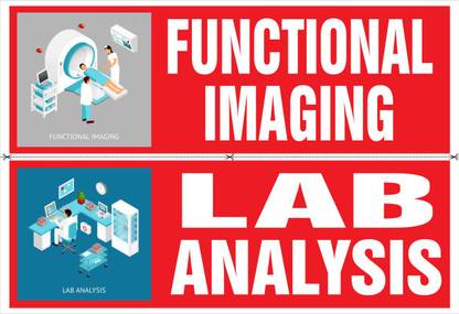 Poster Doctor Medical Hospial Sticker Functional Imaging & Lab Analysis sl-9667 (Large Poster, 36x24 Inch, Banner Media Print, Multicolor) Fine Art Print