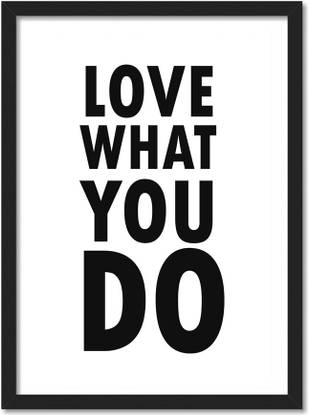 Motivational Quote Minimal Art Framed Poster For Room Office Zym etc Paper Print