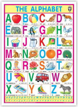 Learning Educational Charts for Kids | Alphabet Chart For Kids | Photographic Paper