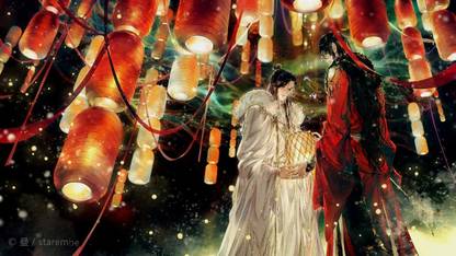 Heaven Official S Blessing Xie Lian Hua Cheng And San Lang Poster 12 X 18 Inch D-2 Paper Print