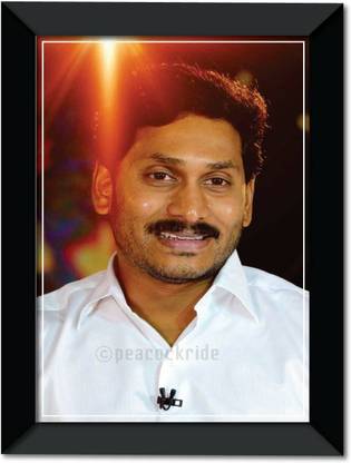 Y. S. Jagan Mohan Reddy I YSR Congress I Wall Frame A4 Fine Art Print