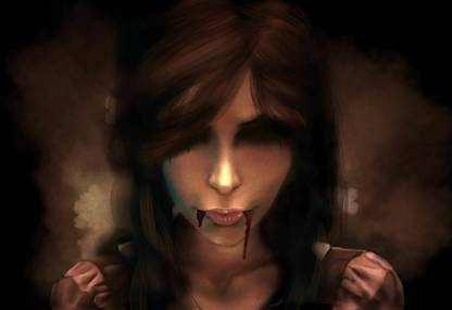 Digital Painting Alice Madness Returns poter wallpaper on fine art paper 13x19 Fine Art Print