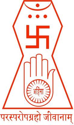 Poster Jain Dharam Logo Ahimsa sl11909 (Large Poster, 36x24 Inches, Banner Media, Multicolor) Fine Art Print