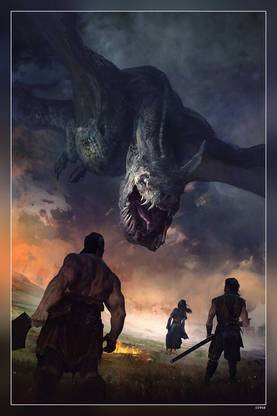 Fantasy Art Malazan Malazan Book Of The Fallen Dark Fantasy Dragon Hd Matte Finish Poster Paper Print