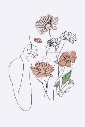 Flowerish Art Poster for Room Wall Decoration, Size - 12 X 18 inches || VE EB ART 9568 Paper Print