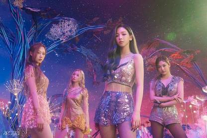 aespa k pop karina yoo ji min giselle uchinaga aeri ningning ning yizhuo wallpaper Paper Print