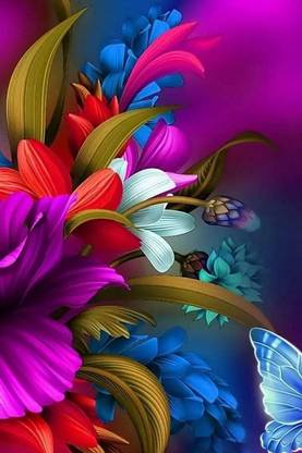 Flower Poster for Room Wall Decoration, Size - 12 X 18 inches || VE EB ART 9323 Paper Print