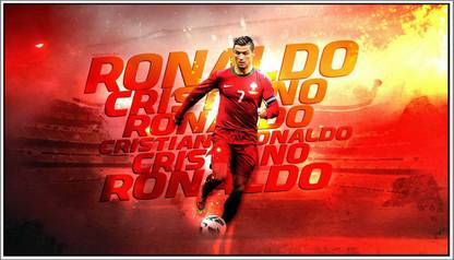 Poster Cristiano Ronaldo sl-6889 (Large Print, 36x24, Banner Media, Multicolor) Fine Art Print