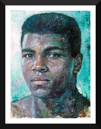 Poster Muhammad Ali The Portrait Of A Young Boxer sl-14692 (LARGE Poster, 36x24 Inches, Banner Media, Multicolor) Fine Art Print