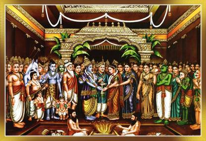 Poster Srinivasa Kalyanam Picture sl-15037 (LARGE Poster, 36x24 Inches, Banner Media, Multicolor) Fine Art Print