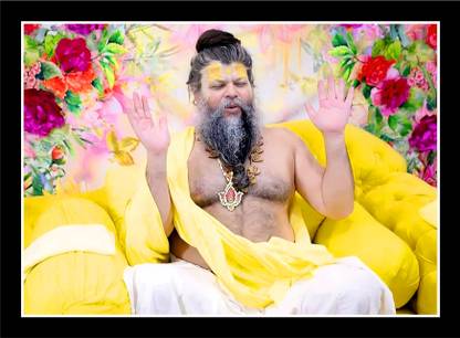 Shri Premanand Ji Maharaj Photo Vrindavan Shree Radha Rani Baba Govind Sharan Ji Maharaj Fine Art Print