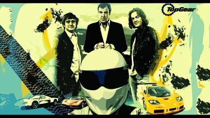 Poster Tv Show Top Gear The Stig Jeremy Clarkson Richard Hammond James May sl1451 (Wall Poster, 13x19 Inches, Matte, Multicolor) Fine Art Print