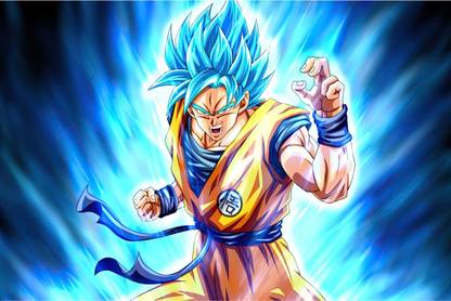 Goku Dragon Ball Z Poster Wall Art for Room and Office 3D Poster