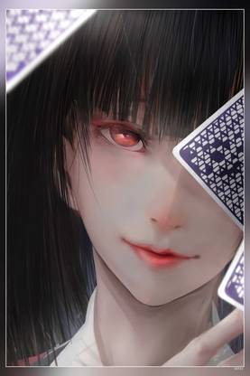 Kakegurui Anime Girls Jabami Yumeko Matte Finish Poster Paper Print