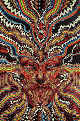 Trippy Psychedelic Art Colorful Art Hd Matte Finish Poster Paper Print