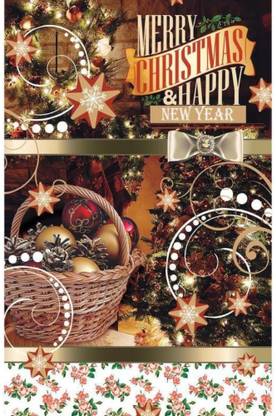 Merry Christmas High Quality Background Images Poster on LARGE PRINT 36X24 INCHES_New_1 Photographic Paper