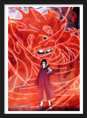Itachi Uchiha | Naruto Shippuden x Uchihas' Susanoo | Naruto Frames & Posters Paper Print