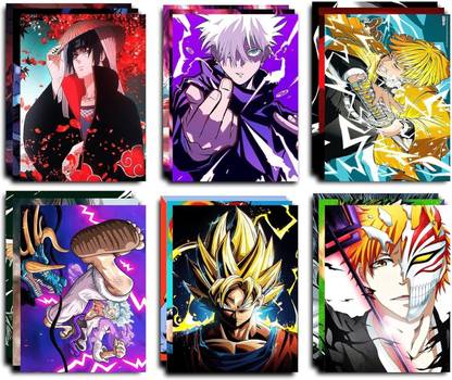 set of 30 mix anime wall poster different anime posters for room | size_11.9x8.3 inch A4 Size | 300 GSM Matte paper Fine Art Print