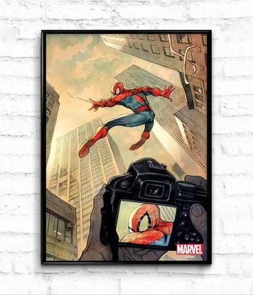 spidey-captured-official-spiderman-poster Photographic Paper